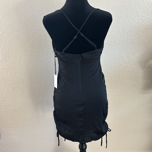 NWT ASTR String of Pearls Imitation Pearl Side Ruched Minidress 0112 - Picture 7 of 9